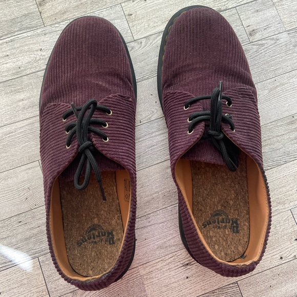 1461 Duchess Corduroy Oxfords Oxblood LA004 Men's - Picture 8 of 11